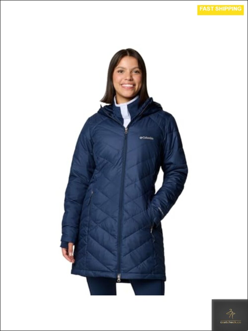 Women's Insulated Long Hooded Puffer Jacket Winter Outdoor